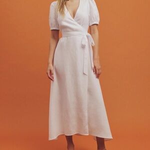 NWT Reformation Weiss Dress in white linen